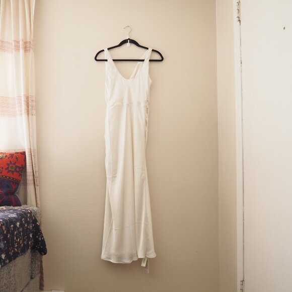 NWT Abercrombie & Fitch Pearl Cowl Neck Sleeveless Draped Maxi Dress sz Medium P - Picture 8 of 8